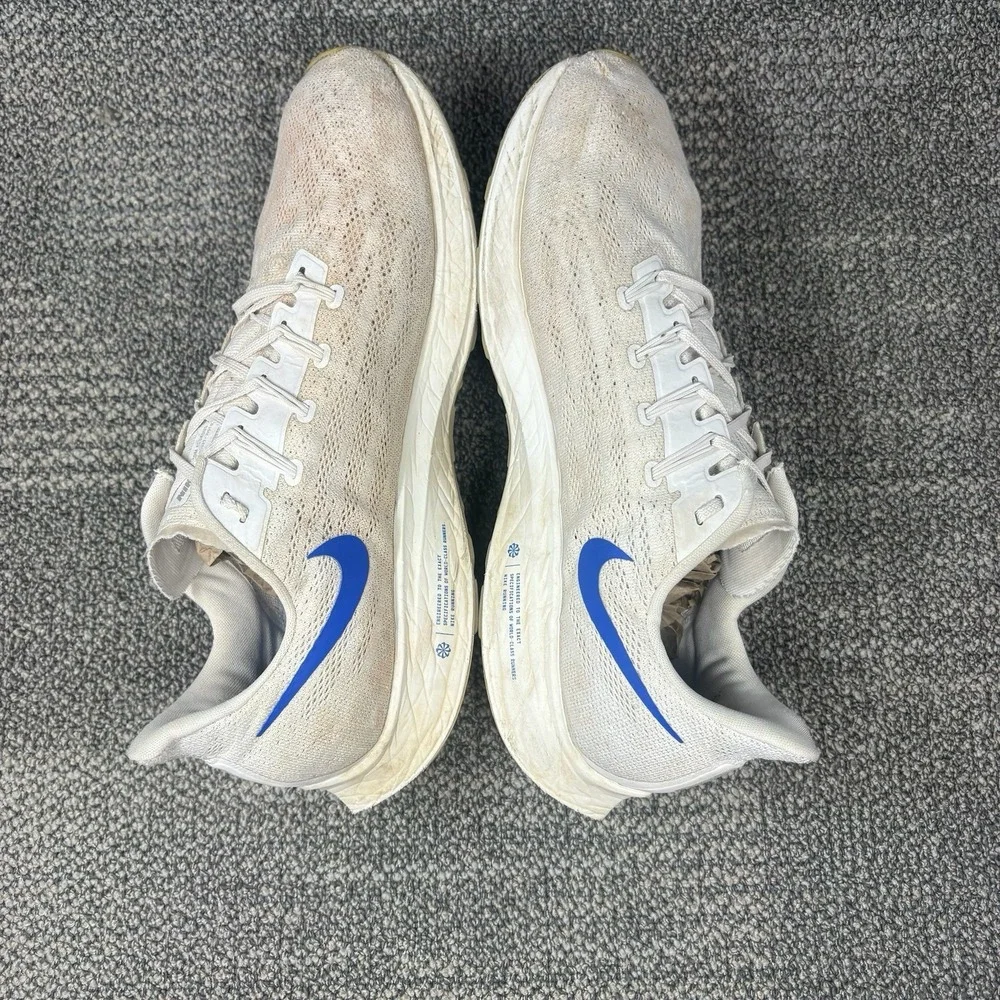 Nike Air Zoom Pegasus 36 AQ2203-005 Mens 14 White Blue Athletic Running Shoes